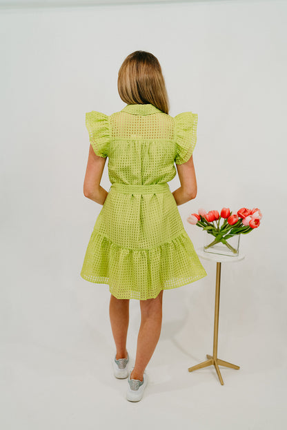 MALLORY - CHARTREUSE DRESS