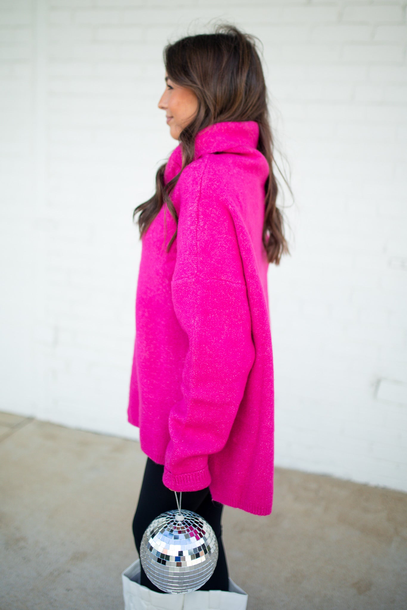 VAIL - MAGENTA TURTLENECK SWEATER