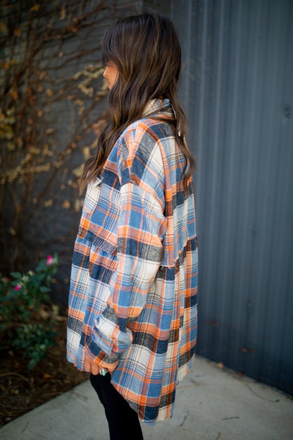 GLAD TO MEET YOU - PLAID TUNIC TOP