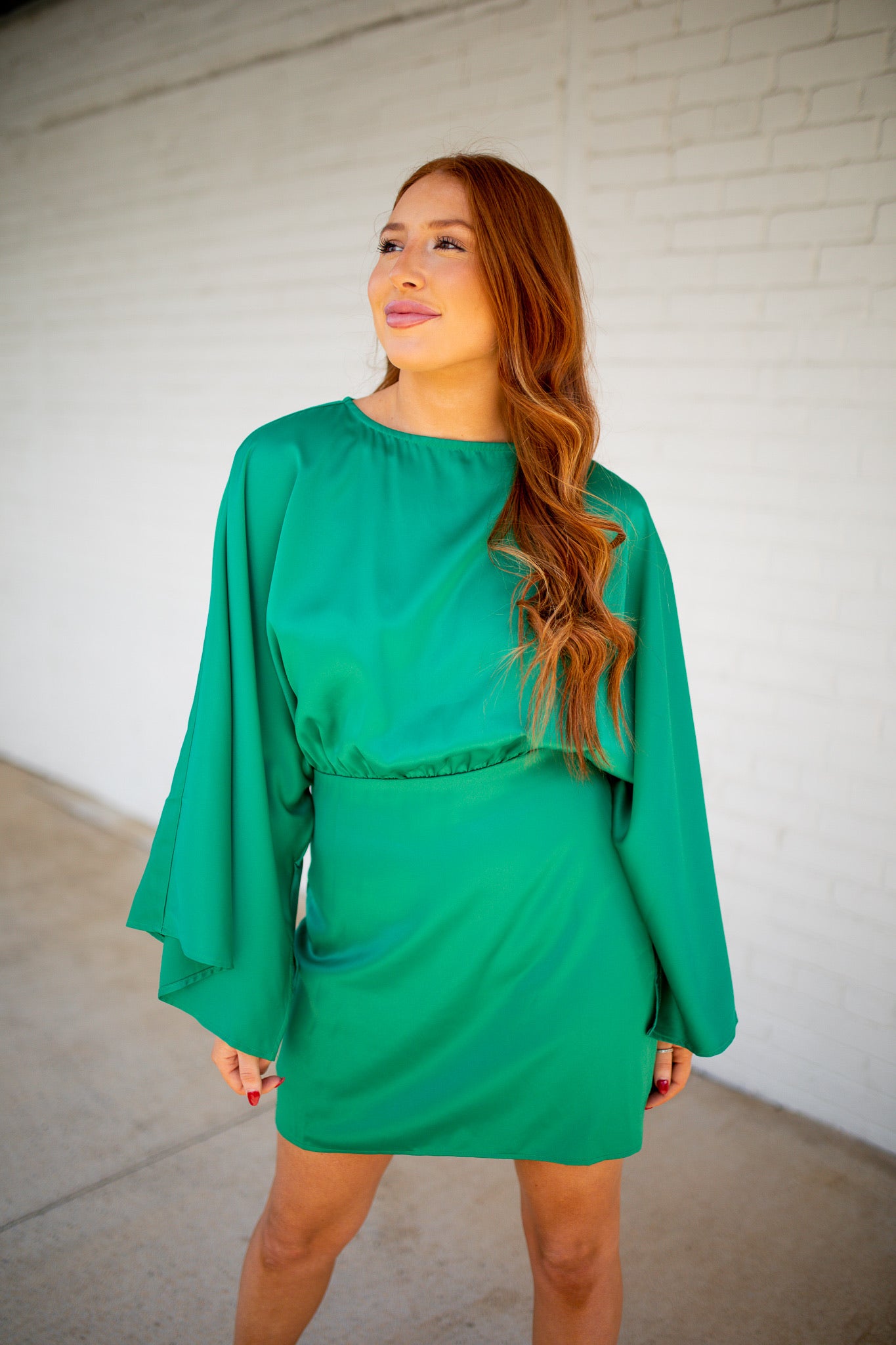 CAMERON - CAPE SLEEVE DRESS