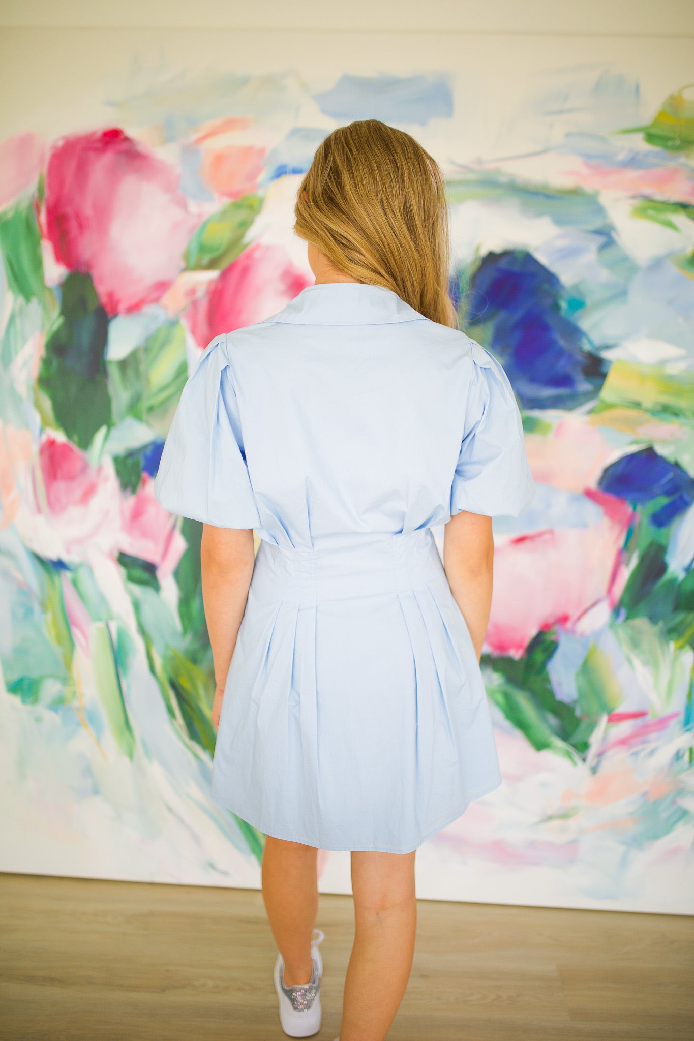 DREAMY - BLUE SHIRT DRESS