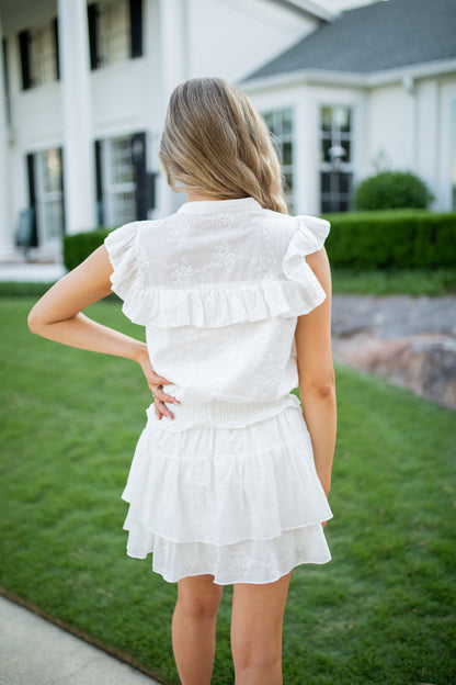 GIRLY GIRL - WHITE ROMPER