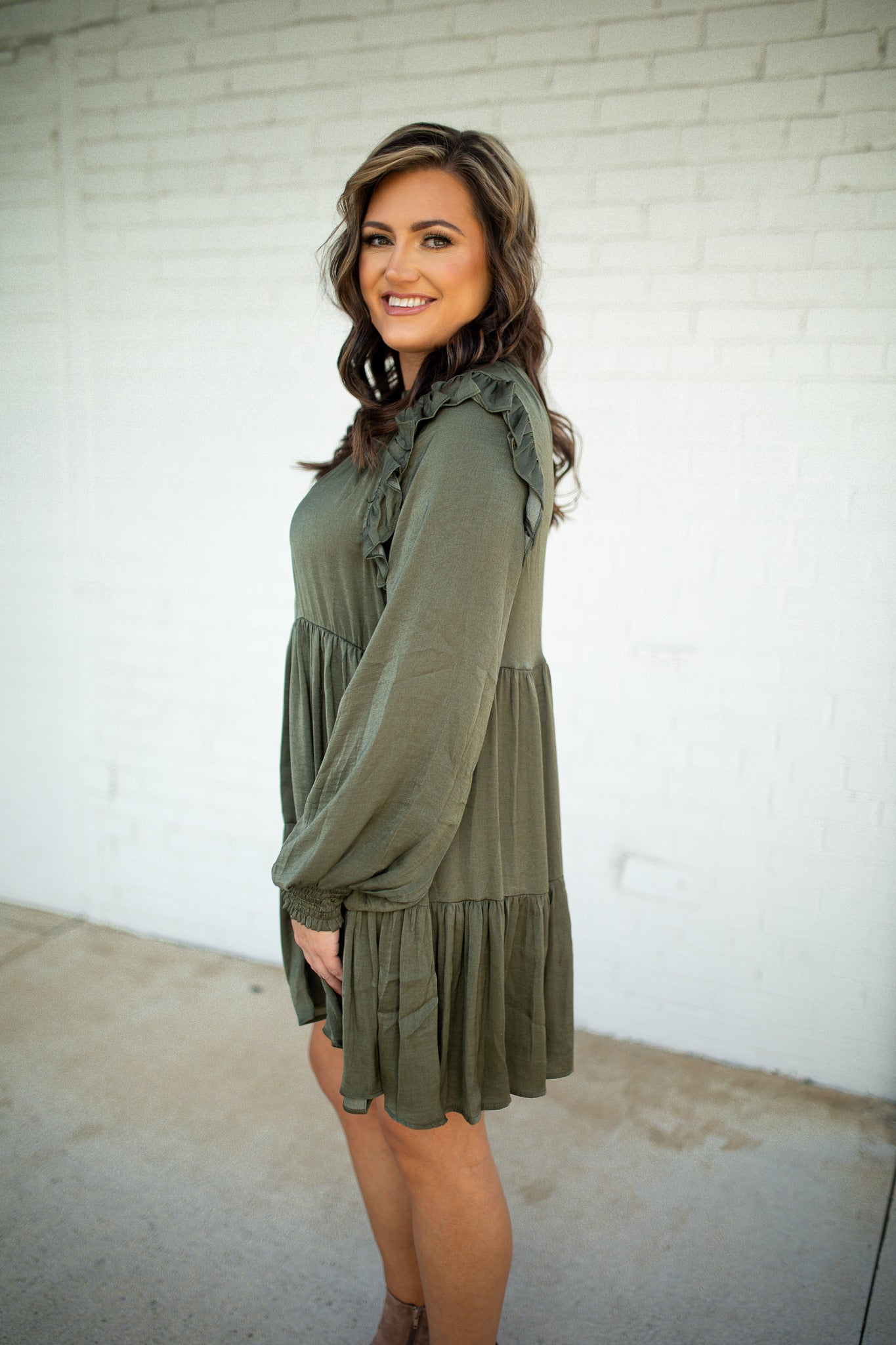 MACY - OLIVE DRESS