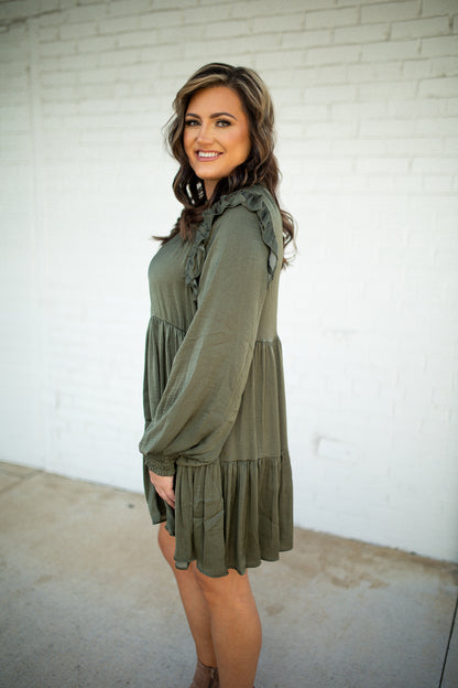 MACY - OLIVE DRESS