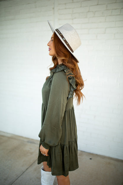 MACY - OLIVE DRESS