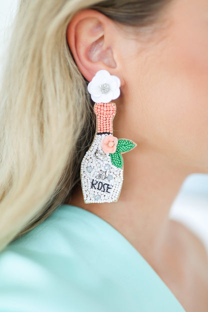 ROSÉ ALL DAY - BEADED EARRINGS