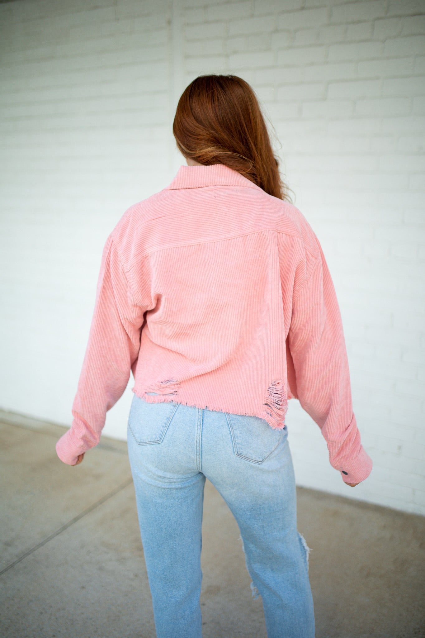 MATERIAL GIRL - PINK CORDUROY JACKET