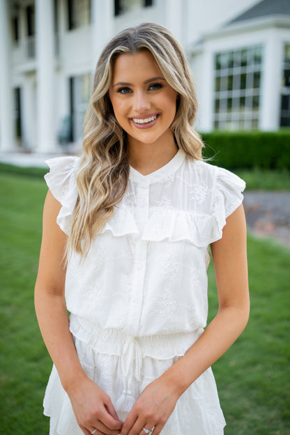 GIRLY GIRL - WHITE ROMPER