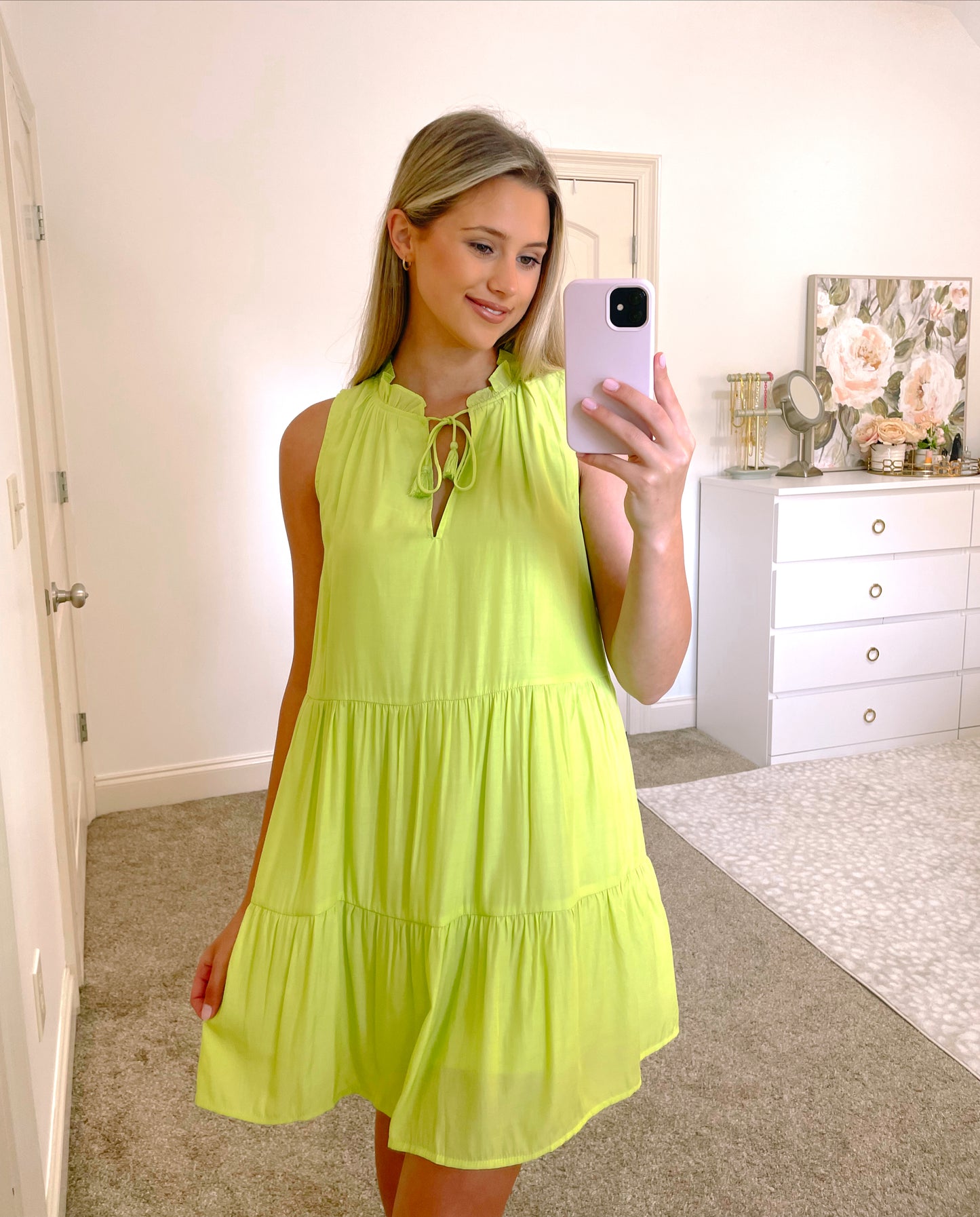 5 O'CLOCK SOMEWHERE - LIME DRESS