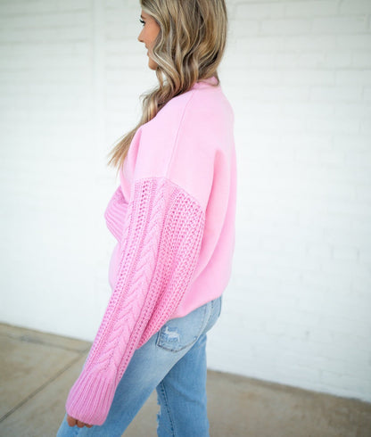 BRENLEY - PINK PULLOVER