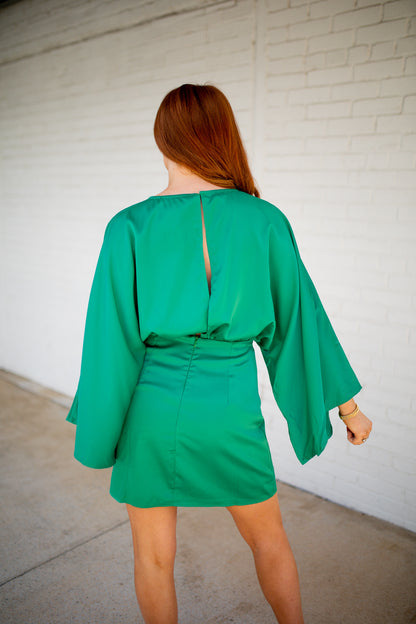 CAMERON - CAPE SLEEVE DRESS